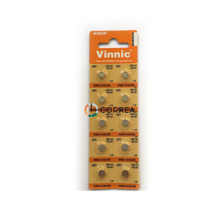 Батарейка Vinnic LR60/L621/G1 BTV-Vin